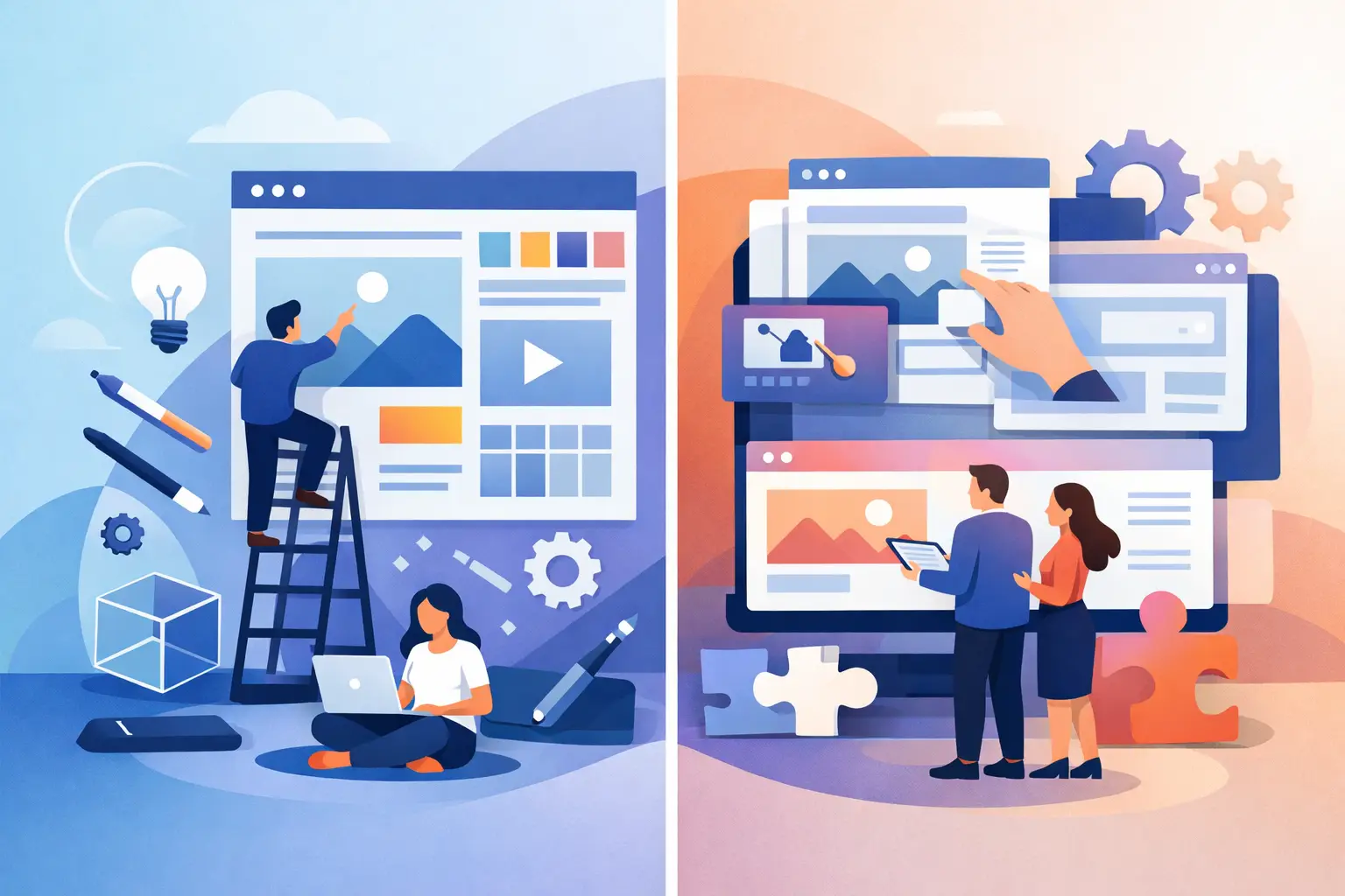Custom Website Versus Templates for Growing Brands